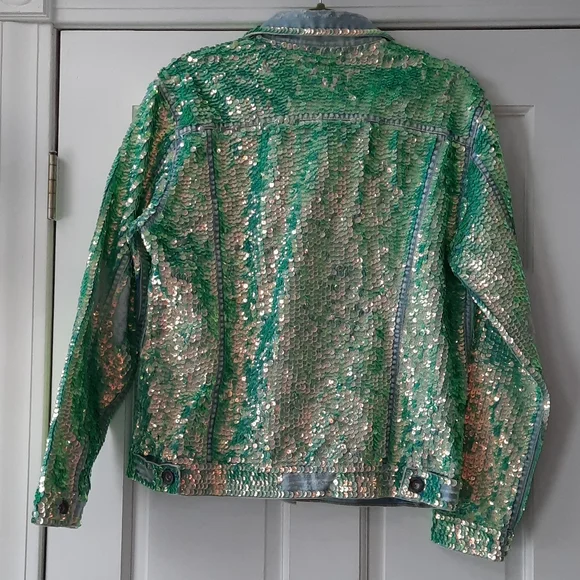 NEW Free People X Momo Sequin Embroidered Demi Jacket. NEW WITH TAG.